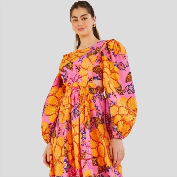 FARM Rio Flowers Garden Midi Dress - Picture 3 of 9